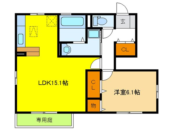 D-room琴塚の物件間取画像